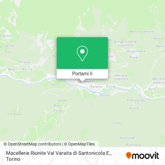 Mappa Macellerie Riunite Val Varaita di Santonicola E.