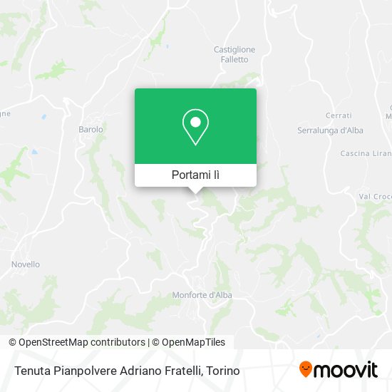 Mappa Tenuta Pianpolvere Adriano Fratelli