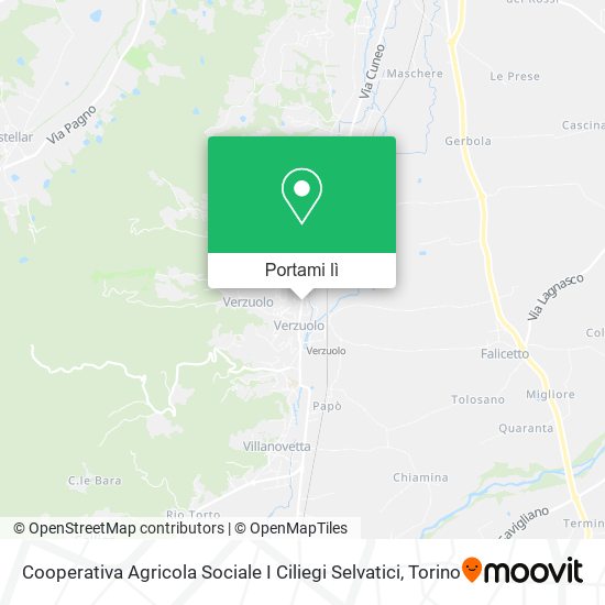 Mappa Cooperativa Agricola Sociale I Ciliegi Selvatici