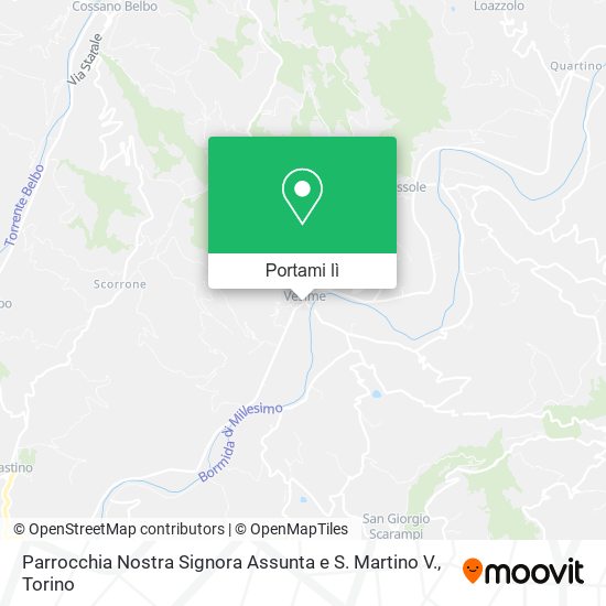 Mappa Parrocchia Nostra Signora Assunta e S. Martino V.