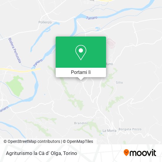 Mappa Agriturismo la Cà d' Olga