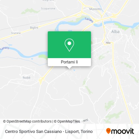 Mappa Centro Sportivo San Cassiano - Lisport