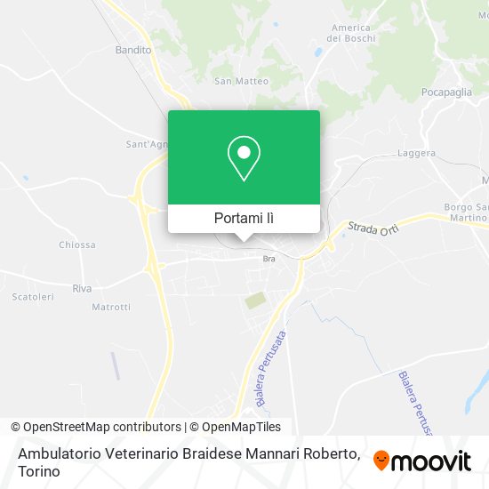 Mappa Ambulatorio Veterinario Braidese Mannari Roberto