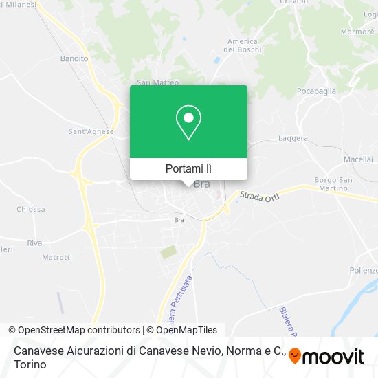 Mappa Canavese Aicurazioni di Canavese Nevio, Norma e C.