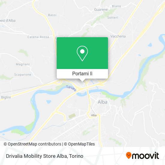 Mappa Drivalia Mobility Store Alba