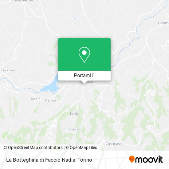 Mappa La Botteghina di Faccio Nadia