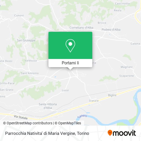 Mappa Parrocchia Nativita' di Maria Vergine