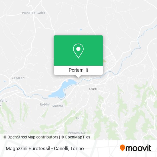 Mappa Magazzini Eurotessil - Canelli