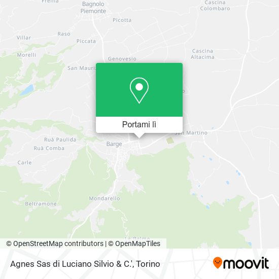 Mappa Agnes Sas di Luciano Silvio & C.'