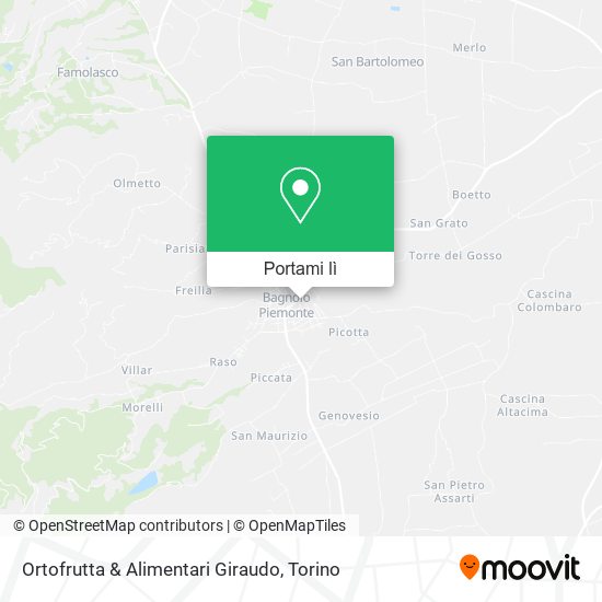 Mappa Ortofrutta & Alimentari Giraudo
