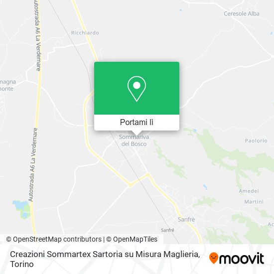 Mappa Creazioni Sommartex Sartoria su Misura Maglieria