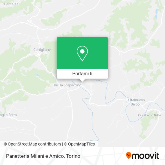 Mappa Panetteria Milani e Amico