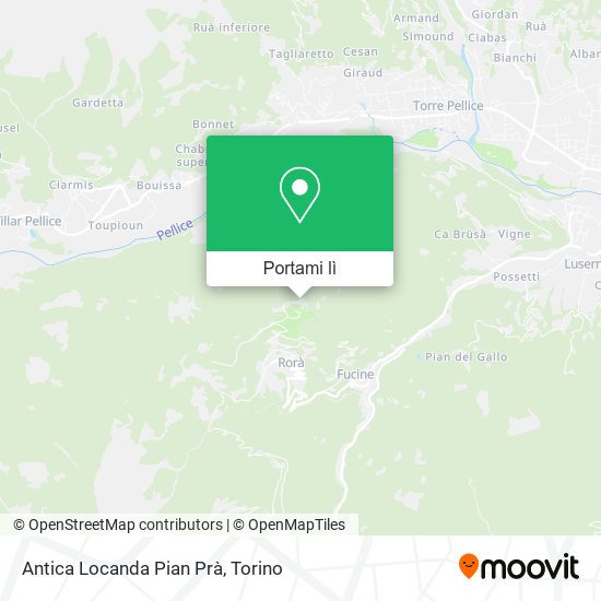 Mappa Antica Locanda Pian Prà