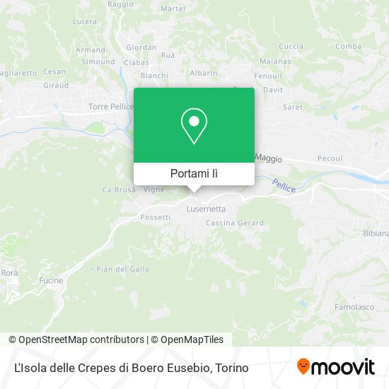 Mappa L'Isola delle Crepes di Boero Eusebio