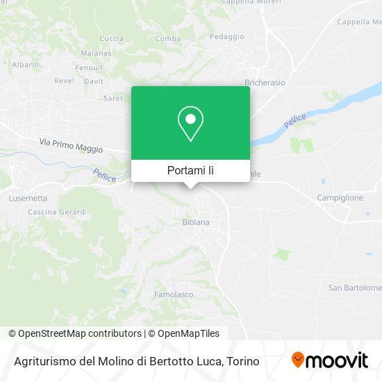 Mappa Agriturismo del Molino di Bertotto Luca
