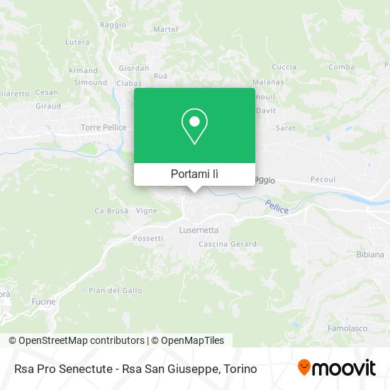 Mappa Rsa Pro Senectute - Rsa San Giuseppe