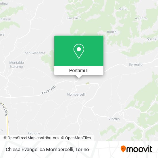 Mappa Chiesa Evangelica Mombercelli