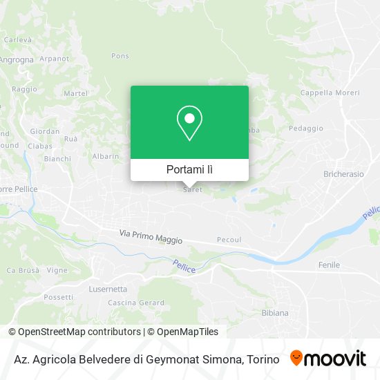 Mappa Az. Agricola Belvedere di Geymonat Simona