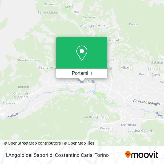 Mappa L'Angolo dei Sapori di Costantino Carla