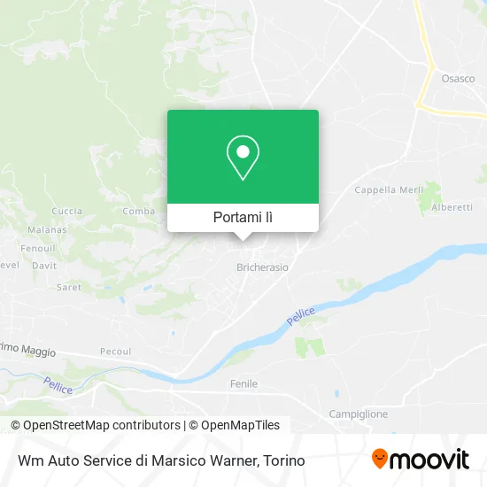 Mappa Wm Auto Service di Marsico Warner