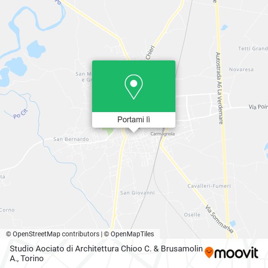 Mappa Studio Aociato di Architettura Chioo C. & Brusamolin A.
