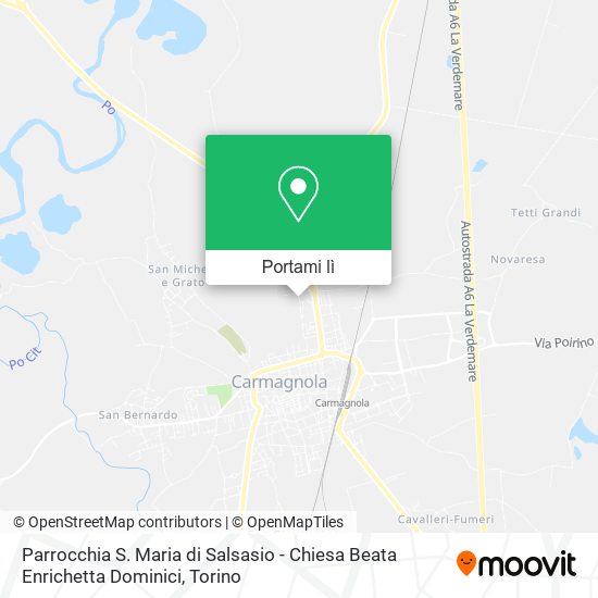 Mappa Parrocchia S. Maria di Salsasio - Chiesa Beata Enrichetta Dominici