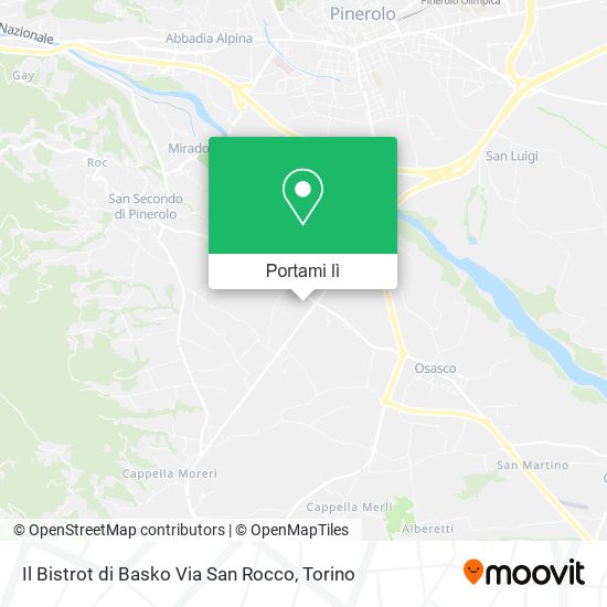 Mappa Il Bistrot di Basko Via San Rocco