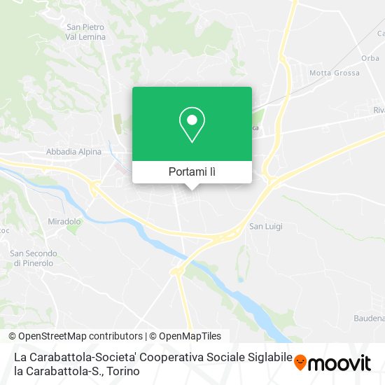 Mappa La Carabattola-Societa' Cooperativa Sociale Siglabile la Carabattola-S.