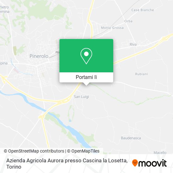 Mappa Azienda Agricola Aurora presso Cascina la Losetta