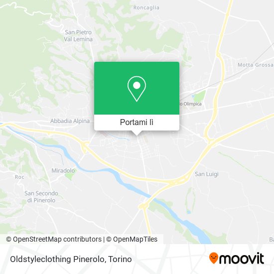 Mappa Oldstyleclothing Pinerolo