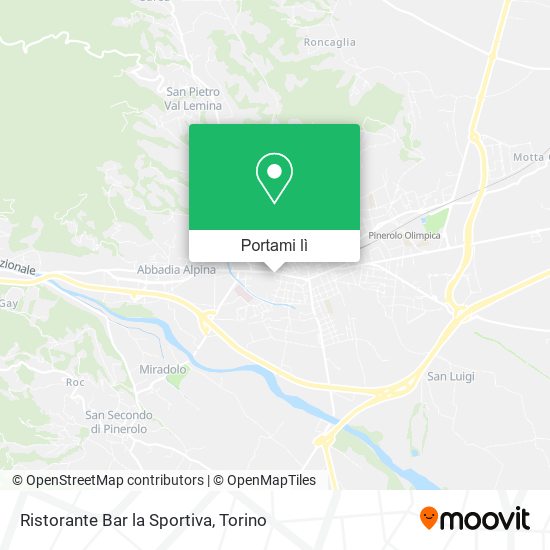 Mappa Ristorante Bar la Sportiva