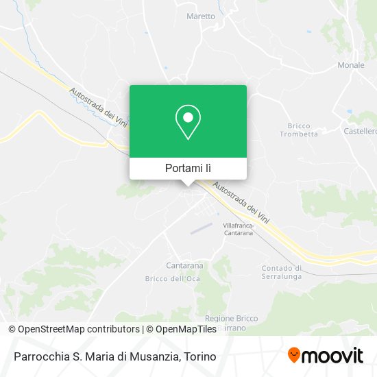 Mappa Parrocchia S. Maria di Musanzia