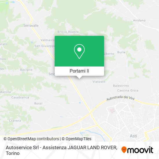 Mappa Autoservice Srl - Assistenza JAGUAR LAND ROVER