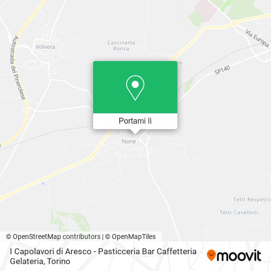 Mappa I Capolavori di Aresco - Pasticceria Bar Caffetteria Gelateria