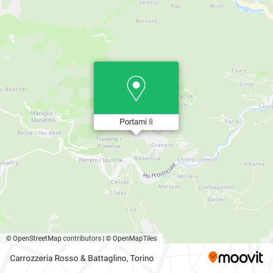 Mappa Carrozzeria Rosso & Battaglino