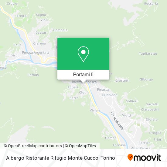 Mappa Albergo Ristorante Rifugio Monte Cucco