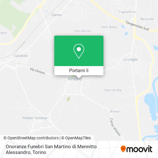 Mappa Onoranze Funebri San Martino di Mennitto Alessandro