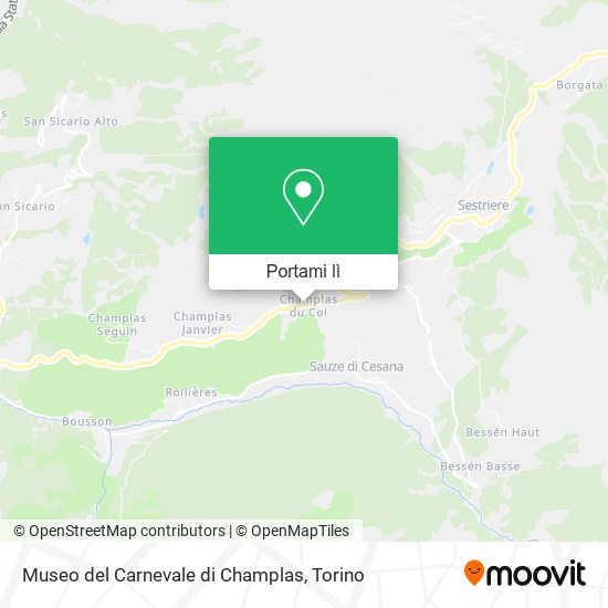 Mappa Museo del Carnevale di Champlas
