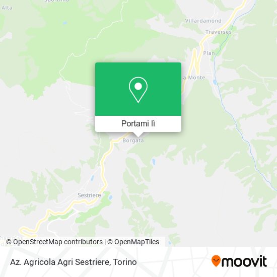 Mappa Az. Agricola Agri Sestriere