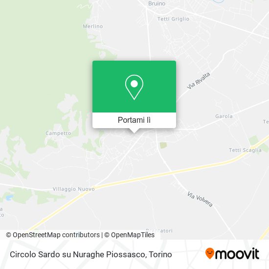 Mappa Circolo Sardo su Nuraghe Piossasco