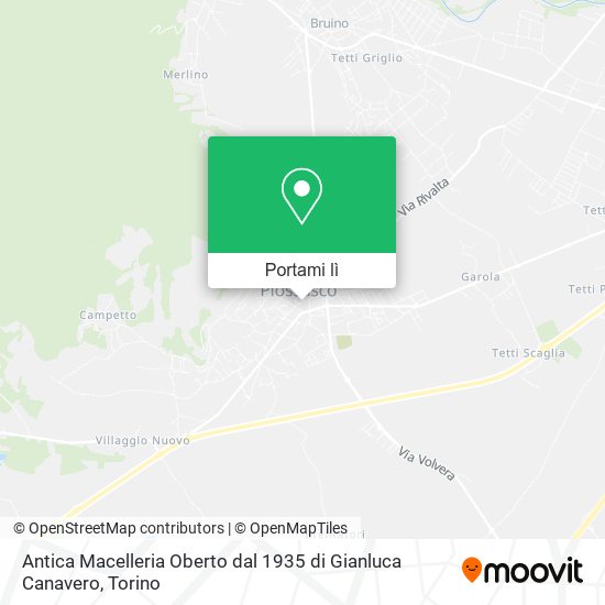 Mappa Antica Macelleria Oberto dal 1935 di Gianluca Canavero