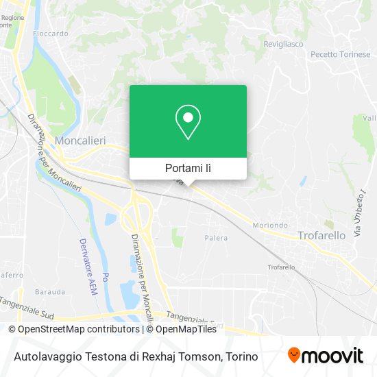 Mappa Autolavaggio Testona di Rexhaj Tomson