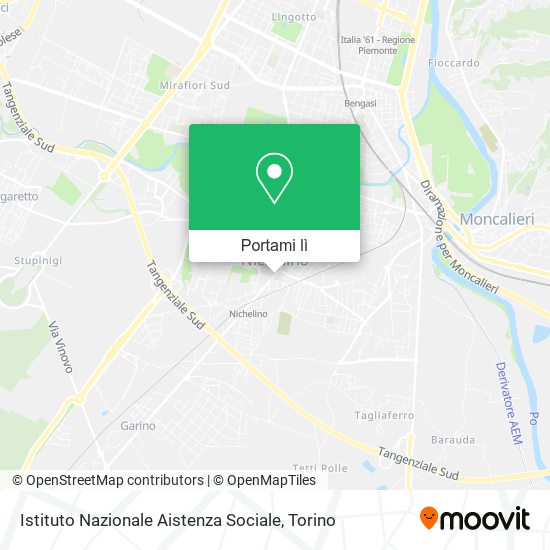 Mappa Istituto Nazionale Aistenza Sociale