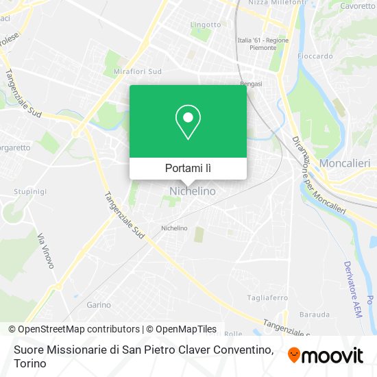 Mappa Suore Missionarie di San Pietro Claver Conventino