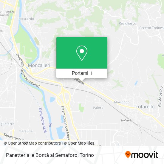 Mappa Panetteria le Bontà al Semaforo