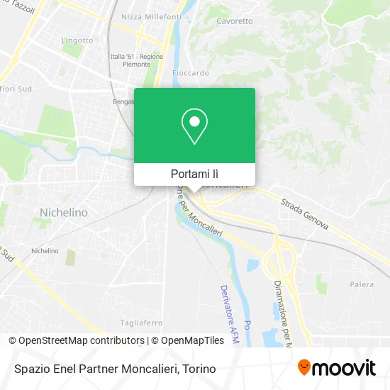 Mappa Spazio Enel Partner Moncalieri