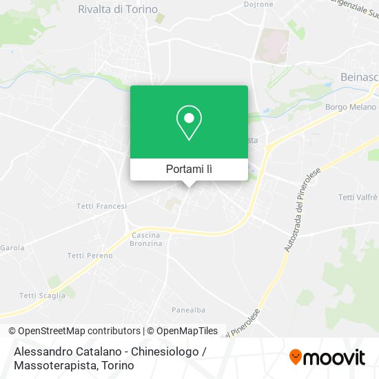 Mappa Alessandro Catalano - Chinesiologo / Massoterapista