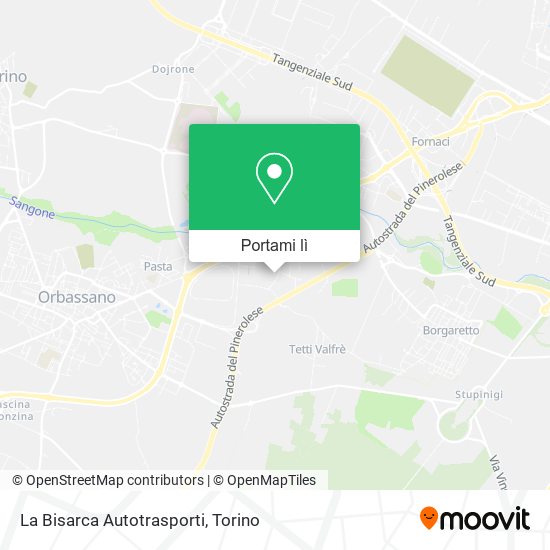 Mappa La Bisarca Autotrasporti