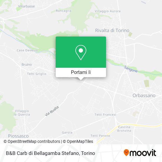 Mappa B&B Carb di Bellagamba Stefano