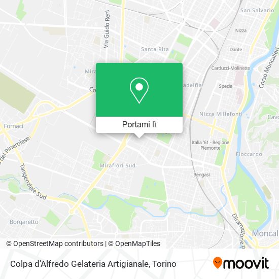 Mappa Colpa d'Alfredo Gelateria Artigianale